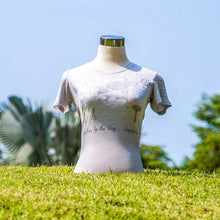 Load image into Gallery viewer, Gardens by the Bay - Ladies' Bamboo T-Shirt Collection - SUPERTREES WITH PHALAENOPSIS BAMBOO LADIES’ T-SHIRT (GREY)