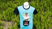 Load image into Gallery viewer, Mcka Wise Wee Kids T-shirt with Pocket (Baby Blue / Dark Blue)