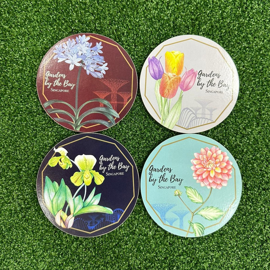 Gardens by the Bay - Merchandise Collection - Home Ware - Household - Mhwh Set of 4 Flora Coaster Set 