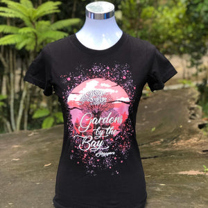 Merchandise Collection - Ready to Wear - Family T-Shirt - Supertrees Splatter Ladies T-Shirt (Black)