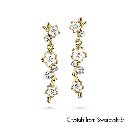Gardens by the Bay - Costume Jewellery Collection - Blossom Earrings made with SWAROVSKI® Crystals