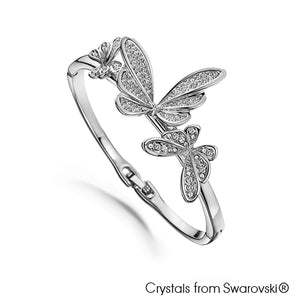 Gardens by the Bay - Costume Jewellery Collection - Butterfly dance Bangle made with SWAROVSKI® Crystals