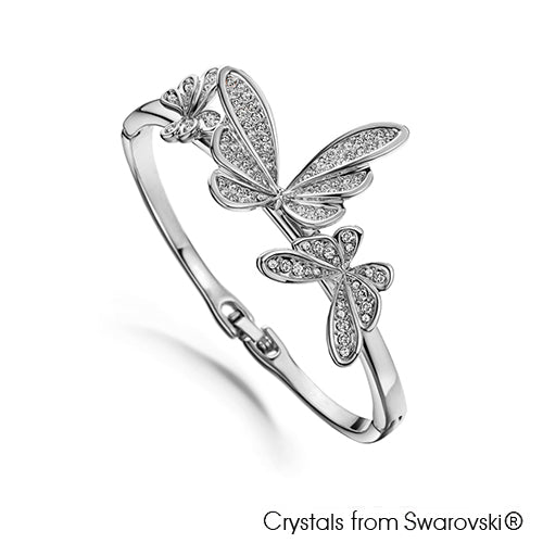 Gardens by the Bay - Costume Jewellery Collection - Butterfly dance Bangle made with SWAROVSKI® Crystals
