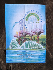 Gardens by the Bay - Merchandise Collection - Home Ware - Household - City in a Garden Scenery Tea Towel