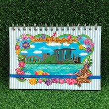 Load image into Gallery viewer, Gardens by the Bay - Merchandise Collection - Stationeries - Sustainable Wood Stationeries - City in a Garden with Singapore&#39;s Skyline A5 Notebook
