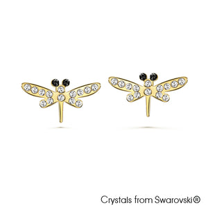 Gardens by the Bay - Costume Jewellery Collection - Dragonfly Earrings made with SWAROVSKI® Crystals