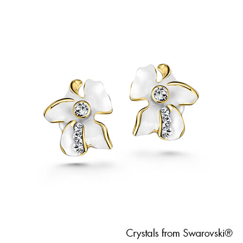Gardens by the Bay - Costume Jewellery Collection - Floral Earrings made with SWAROVSKI® Crystals