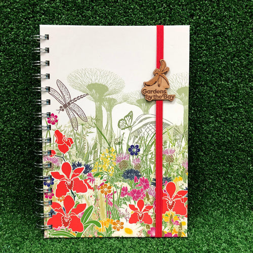 Gardens by the Bay - Merchandise Collection - Stationeries - Sustainable Wood Stationeries - Floral Gardens A5 Notebook