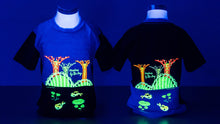 Load image into Gallery viewer, Mcka Gardens by the Bay Scenery with Koi Glow Kids T-shirt (Baby Blue / Navy)
