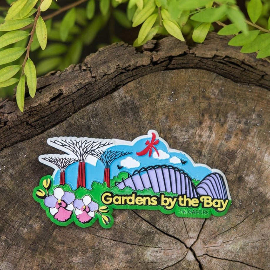 Gardens by the Bay - Rubberised Foil Magnet Collection - GARDENSSCENERYRUBBERISEDMAGNET