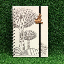 Load image into Gallery viewer, Gardens by the Bay - Merchandise Collection - Stationeries - Sustainable Wood Stationeries - Gardens Scenery A5 Notebook
