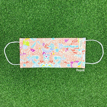 Load image into Gallery viewer, MRTWBP GARDENS BY THE BAY BRAND PATTERN MASK (CORAL)

