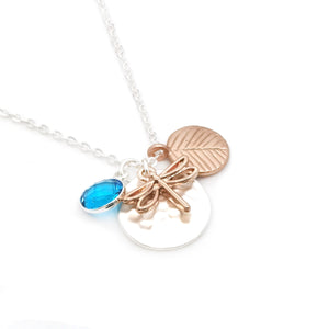 Gardens by the Bay - Fashion Costume Jewellery - Metallic Bronze Dragonfly Necklace