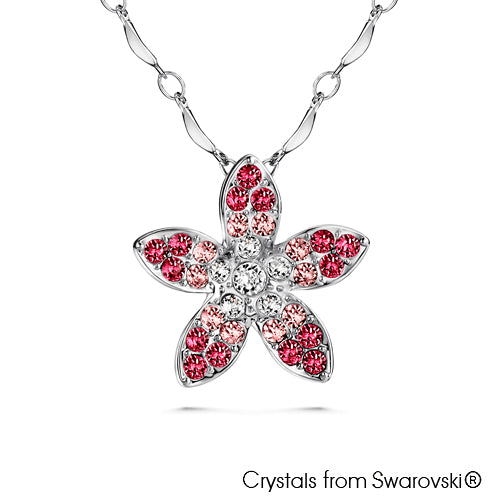 Gardens by the Bay - Costume Jewellery Collection - Periwinkle Necklace made with SWAROVSKI® Crystals - Rose color