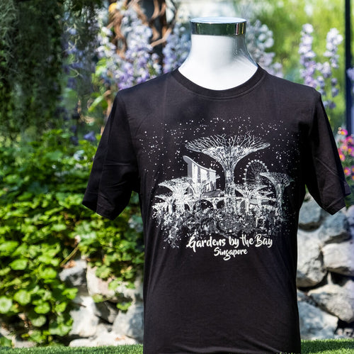 Gardens by the Bay - Family T-Shirt Collection - SUPERTREE GROVE GLOW MEN’S T-SHIRT (BLACK)