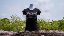 Load image into Gallery viewer, Mrtwlrt Supertrees Marine View With City Skyline Ladies’ T-shirt (Black)
