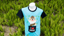 Load image into Gallery viewer, Mcka Wise Wee Kids T-shirt with Pocket (Baby Blue / Dark Blue)
