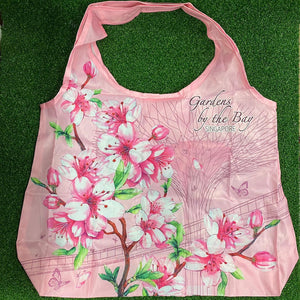 Gardens by the Bay - Merchandise Collection - Bags and Pouches - Foldable Bag Supertree Skyway with Sakura (Pink)