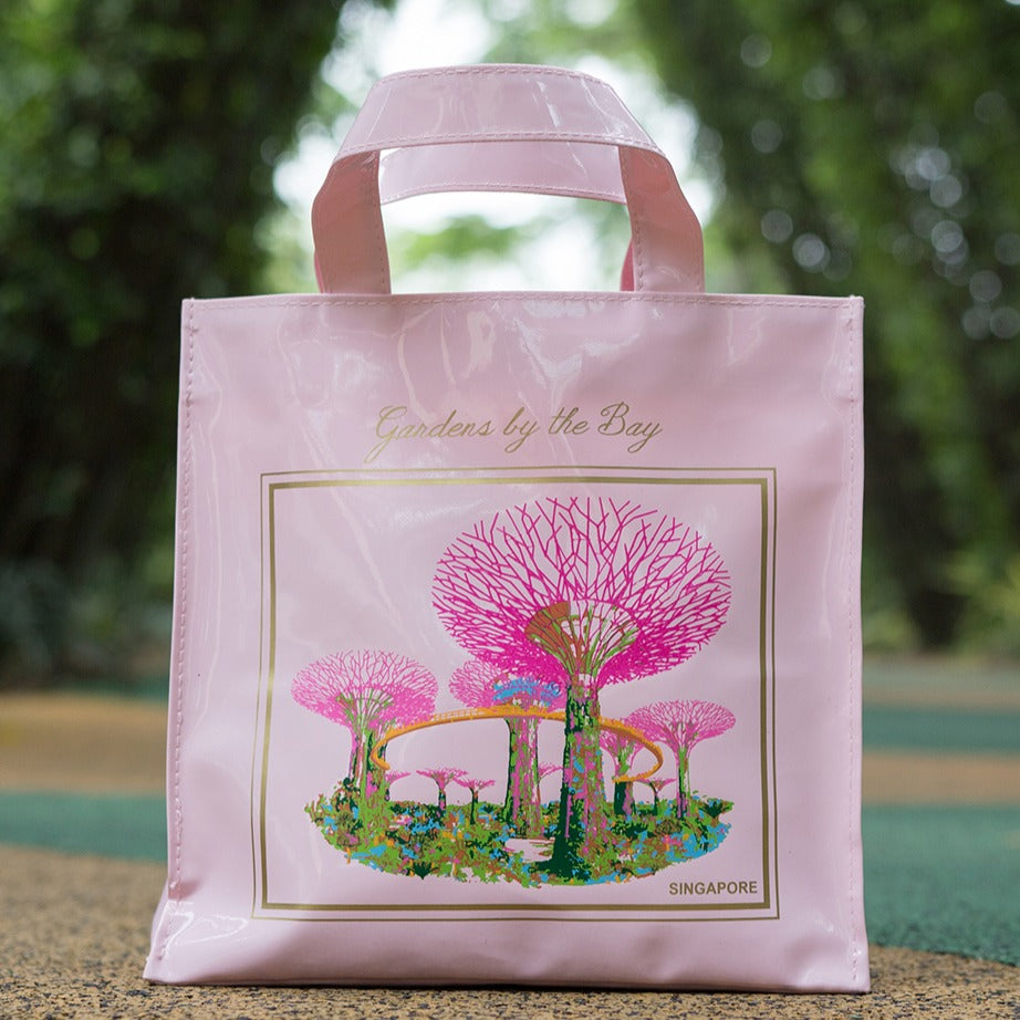 Gardens by the Bay - Merchandise Collection - Bags and Pouches - PVC Tote Bag Supertree Grove (Pink)