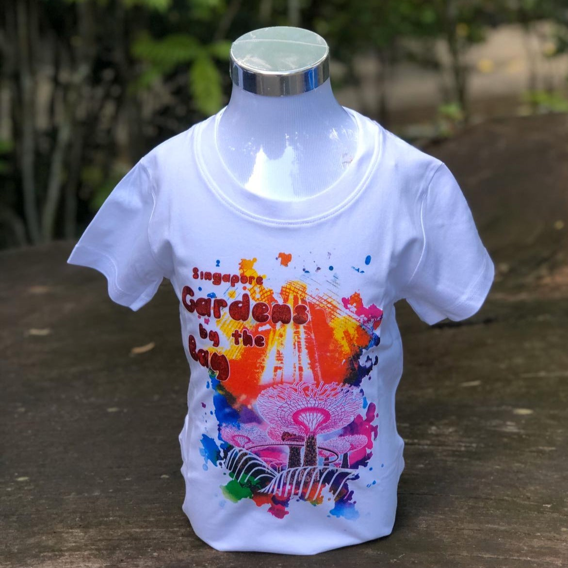 Mrtwft Scenery Watercolor Kids T-Shirt (White) – Gardens by the